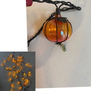 Halloween Thanksgiving Pumpkin Blow Mold String Lights 4 strings of 10 - 28 ft